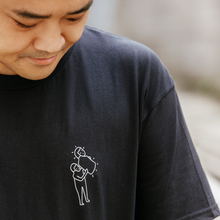 將圖片載入圖庫檢視器 【I LOVE US】黑色 Print Tee